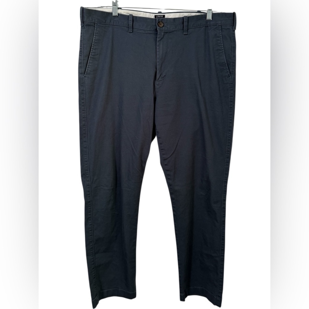 J Crew Men’s Flex Straight Leg Blue Chino Pants size 38 x 32